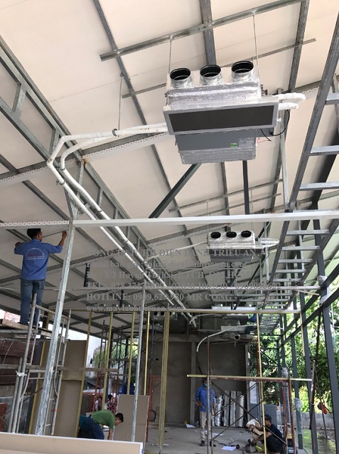 Lắp Đặt Máy Lạnh Giấu Trần Ống Gió Cho Khách Sạn
