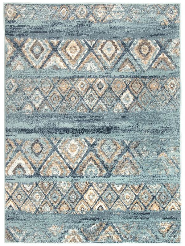 Rug Flooring Range -OXF-430-BLU-Oxford