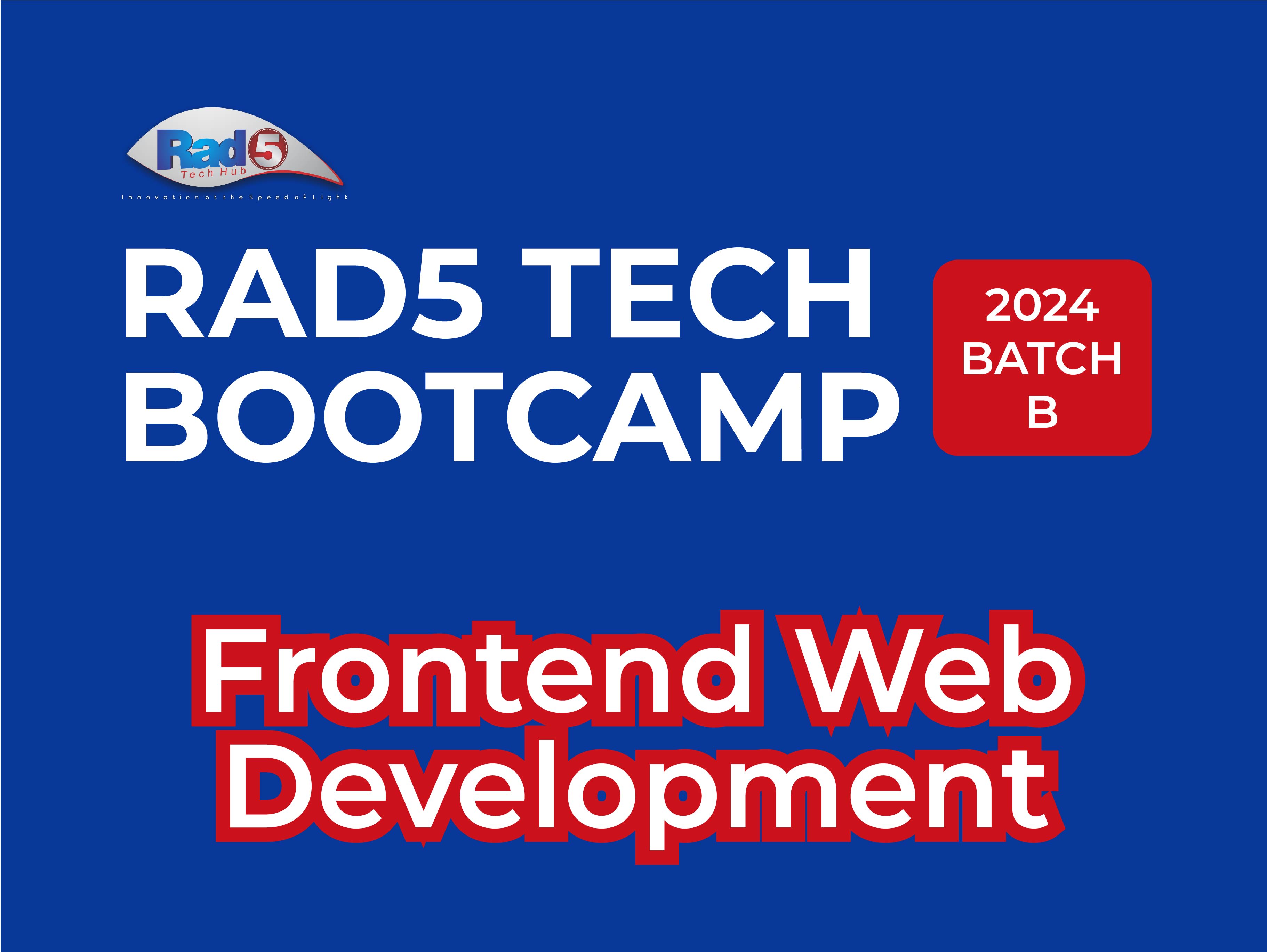 Get your PC ready and join our new batch of students on an exciting 5-month journey to becoming a professional Frontend Web Developer. Our classes offer a hands-on learning experience, allowing you to work on real-life projects that will strengthen and enhance your skills.

Through in-class sessions led by experienced tutors, you will follow our comprehensive curriculum, covering essential topics such as HTML, CSS, JavaScript, ReactJS, UI/UX Designs, APIs, and more.

PS: Applications are closing soon, as classes are scheduled to start on Monday, June 3, 2024.

We look forward to seeing you in class and encourage you to share this exciting opportunity with your loved ones.