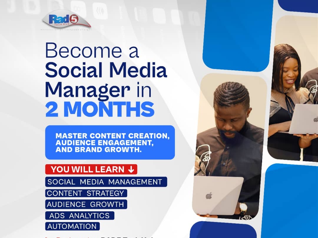 Are you a business owner looking to improve your social media management, or an individual aspiring to build a career as a social media manager?

Join our Social Media Manager Training Program to learn best practices, effective strategies, and proven techniques for managing social media pages that attract the right audience, drive growth, and help achieve your business goals.

Whether you're aiming to grow your business online or start earning by managing social media for others, this program equips you with the skills to succeed. 

We'll guide you in developing tailored strategies that align with your unique business objectives, ensuring you focus on what matters most rather than trying to be everywhere at once.

The program is entirely virtual, flexible, and open to anyone, anywhere. 

Submit your interest, and we’ll provide you with all the details to get started on transforming your social media management skills or launching a rewarding career as a social media manager.