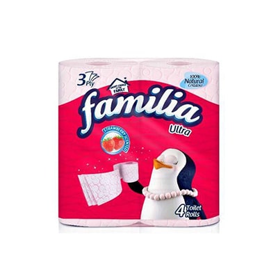 Familia Ultra Strawberry Tissue X4rolls