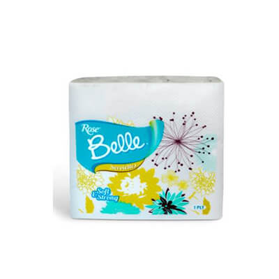 Rose Belle Serviette White