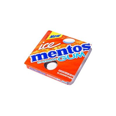 Mentos Ice Gum Orange Mint X 9pcs