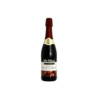 De Vina Non-alcoholic Sparkling Red Grape Drink 33cl