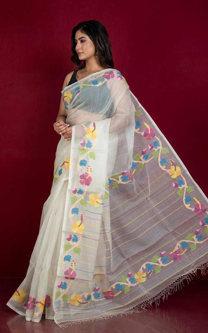 Maslin Jamdani Sarees | Zyanira