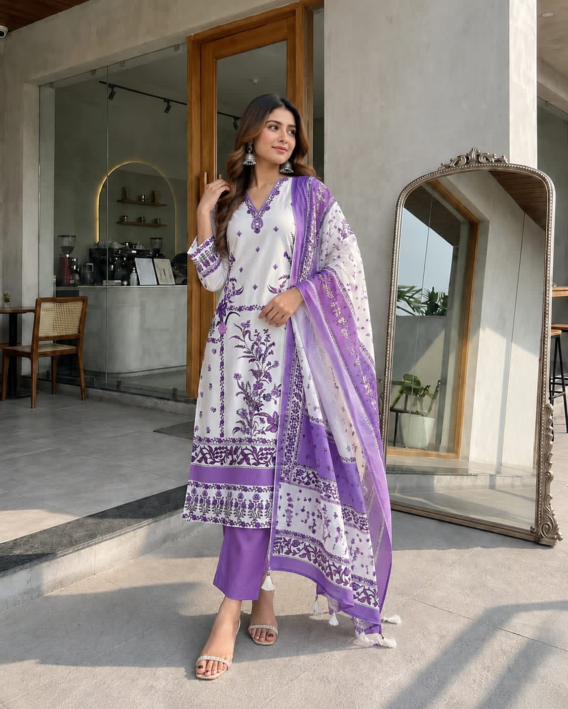 Festival Outfit Berry Silk Suit Set | Zyanira