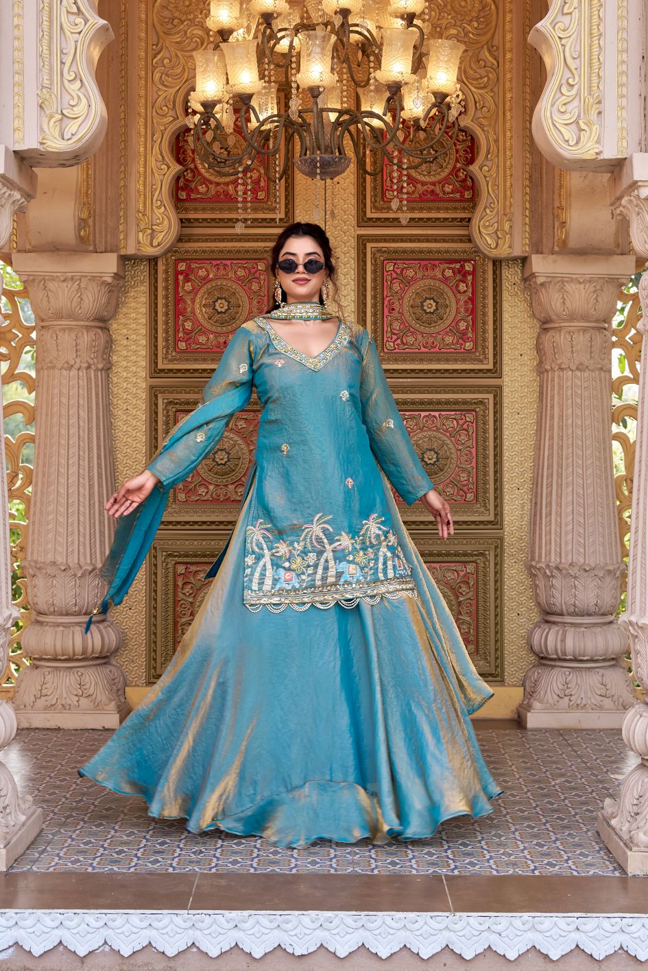 Festival Lehenga Choli | Pure Fendy | Heavy Embroidery Bids | Zyanira