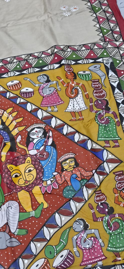 PURE GACHI BY MUGA TUSSAR Saree | PINGLA MODHUBONI | Zyanira