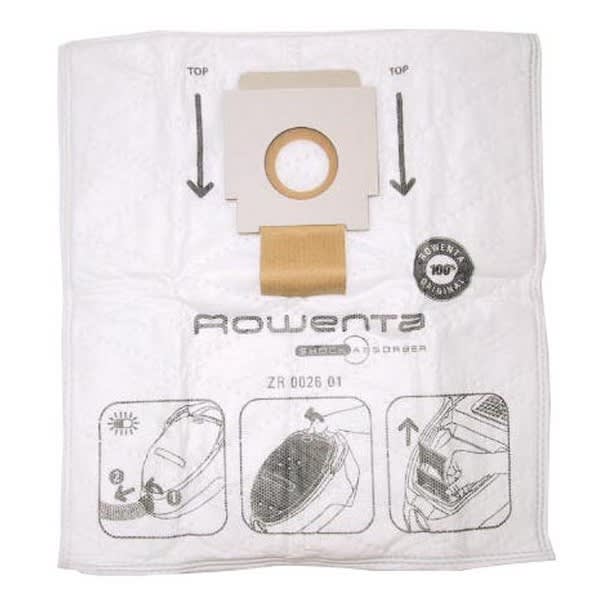 Sacs aspirateur zr002601 par 5 pour Aspirateur Rowenta - Livraison rapide -  21,30€