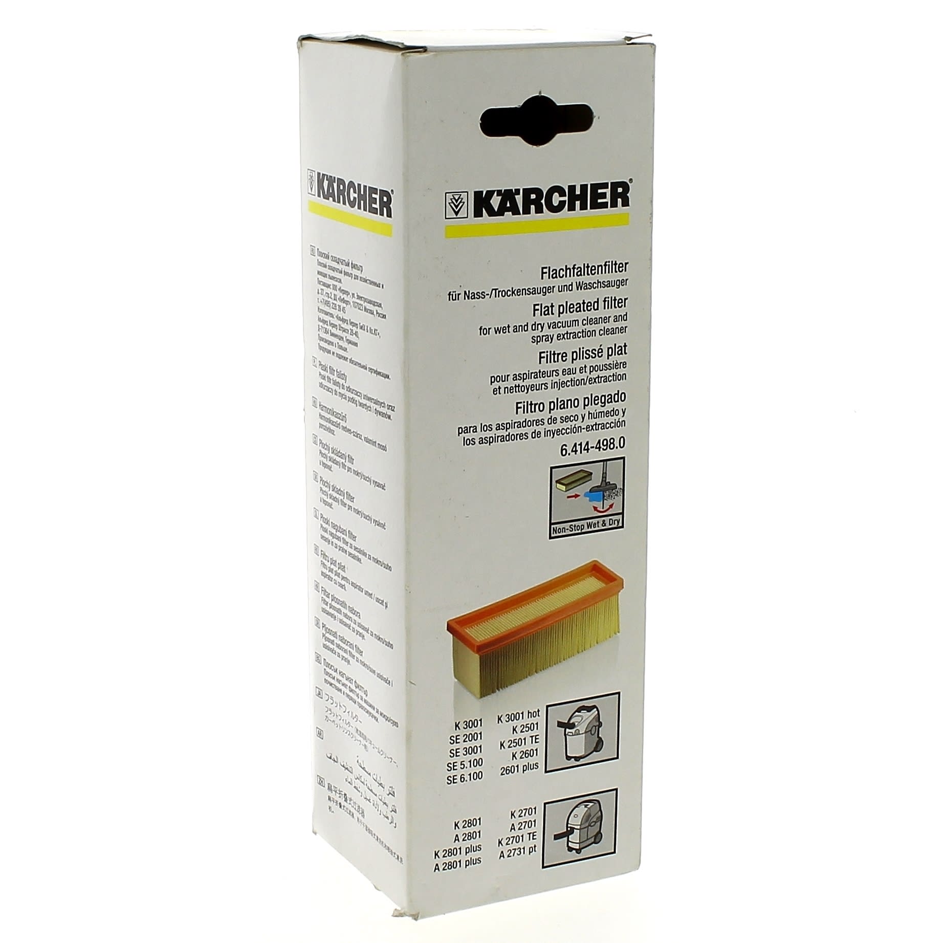 Sac aspirateur Karcher 2701, 2701TE 2801 Plus  A2701, A2801 .. K2701,  K2801