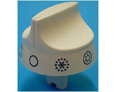Bouton De Four De Dietrich Blanc 76x4666, Réf 038823, Neuf Sous Garantie 2 Ans