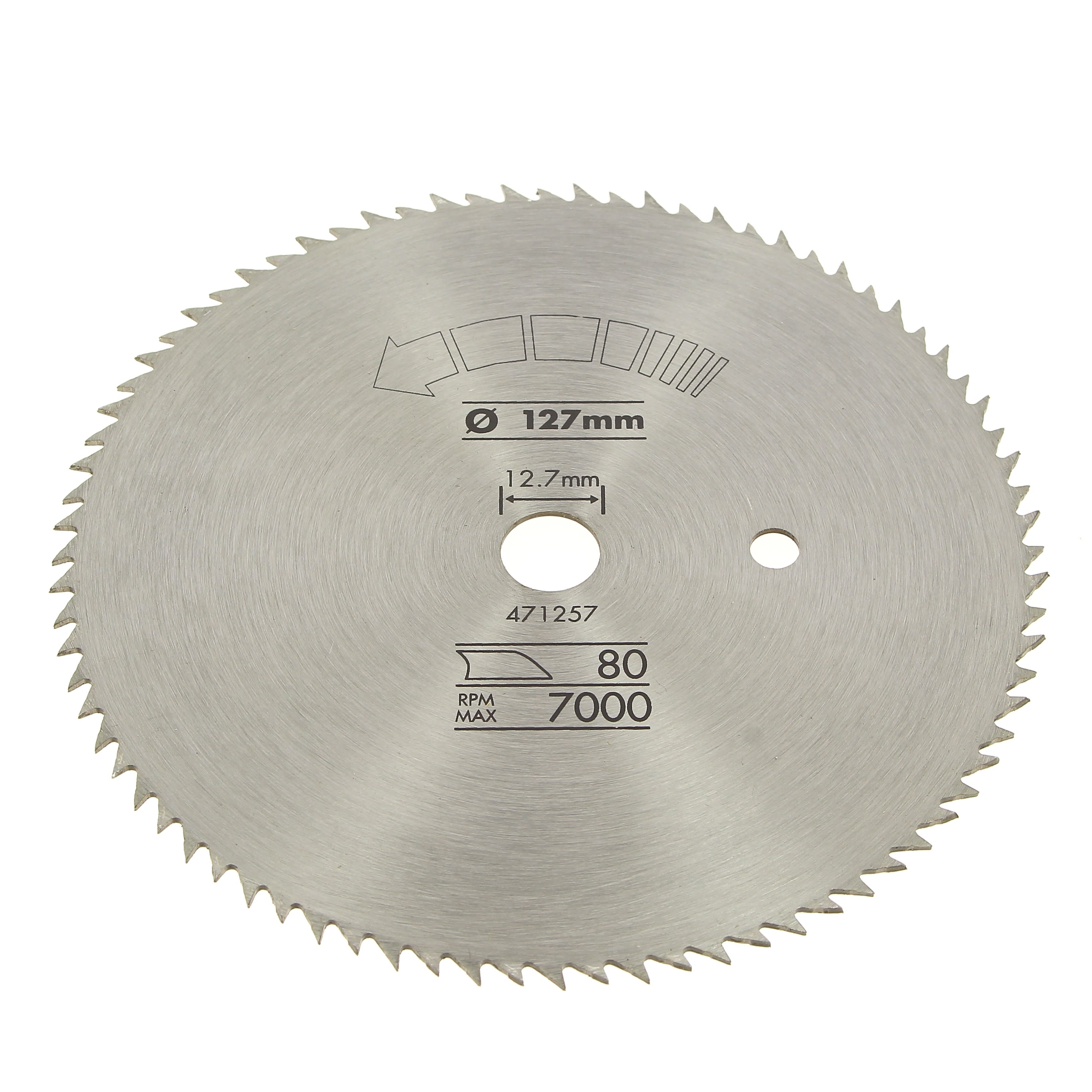 Lame scie circulaire 127x12,7 80 dents pour Scie circulaire Black