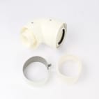 Coude 60/100 avec prise de mesure, joints 111234 Coude 60/100 avec prise de mesure, joints 111234 image