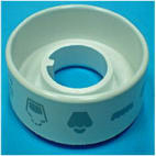 Disque bouton four blanc Disque bouton four blanc image
