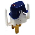 Interrupteur 3 cosses bleu voyant rouge Interrupteur 3 cosses bleu voyant rouge image