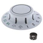 Bouton programmateur blanc 1 a 14 Bouton programmateur blanc 1 a 14 image