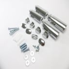 Kit fixations murales (x4) timelis chrom, 098281 Kit fixations murales (x4) timelis chrom, 098281 image