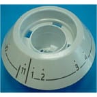Disque bouton programmateur blanc Disque bouton programmateur blanc image