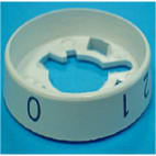 Disque bouton thermostat blanc Disque bouton thermostat blanc image