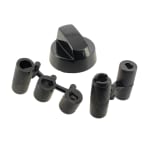 Bouton universel noir multi-axes Bouton universel noir multi-axes image