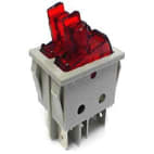 Interrupteur double 6 cosses rouge Interrupteur double 6 cosses rouge image