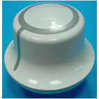 Bouton programmateur blanc et gris Bouton programmateur blanc et gris image