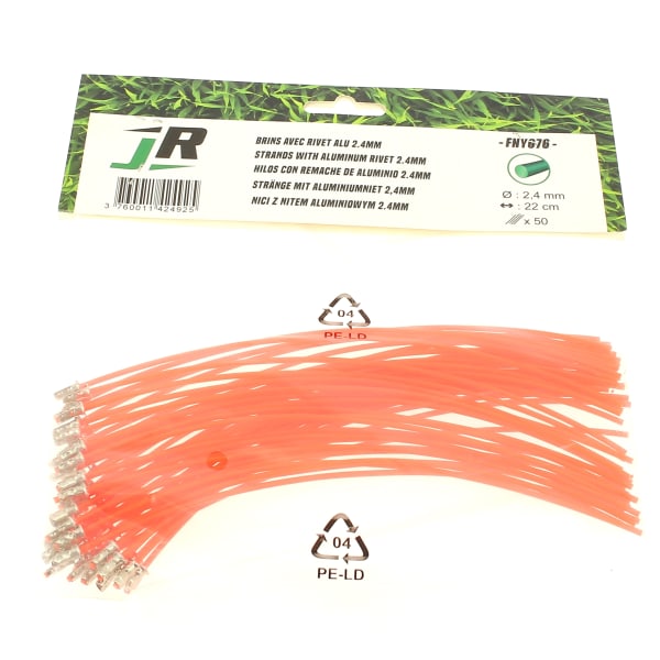 Fil nylon 21cm 2.4mm par 50 grand format (1 / 1)