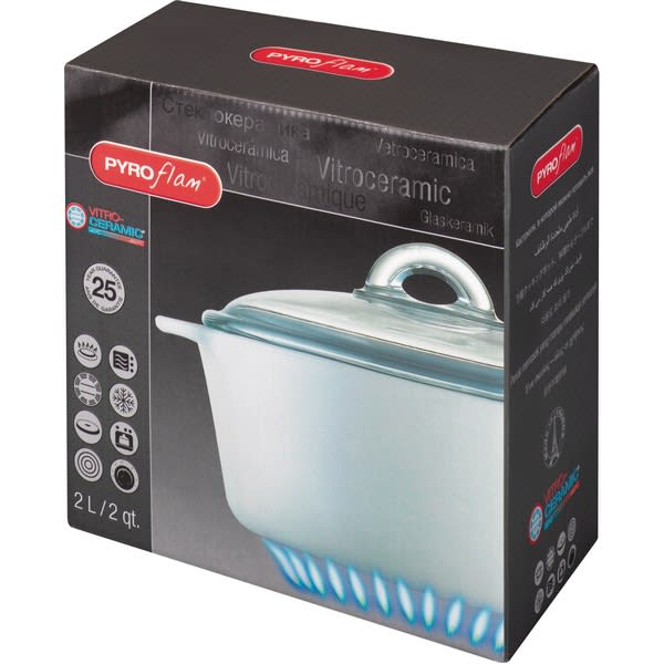 Cocotte pyrex pyroflam 2 litres grand format (2 / 2)