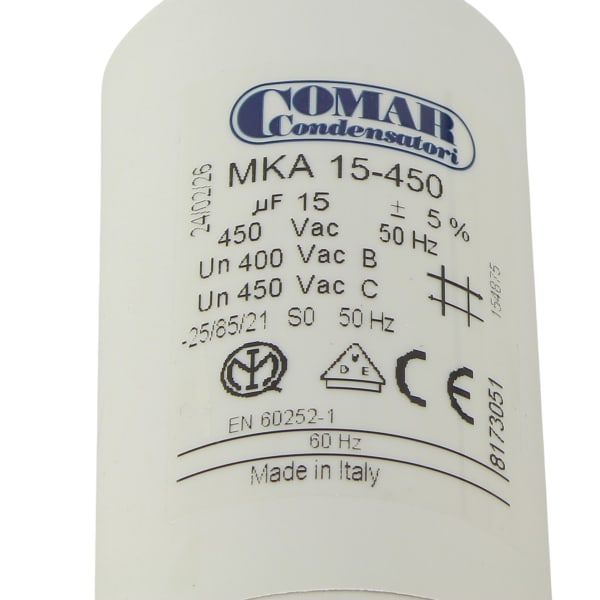Condensateur MKA 15µF 450V 40X70 avec câble 250mm long 8173051 grand format (5 / 6)