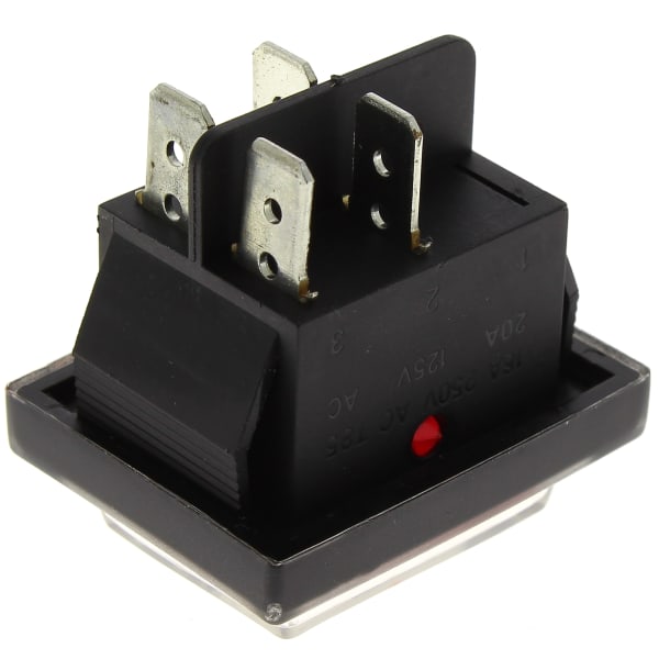 Interrupteur 4 cosses rouge protege grand format (2 / 2)