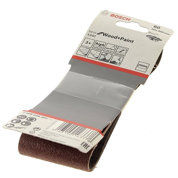 Bandes abrasives 60x400 g60 par 3 grand format (1 / 2)