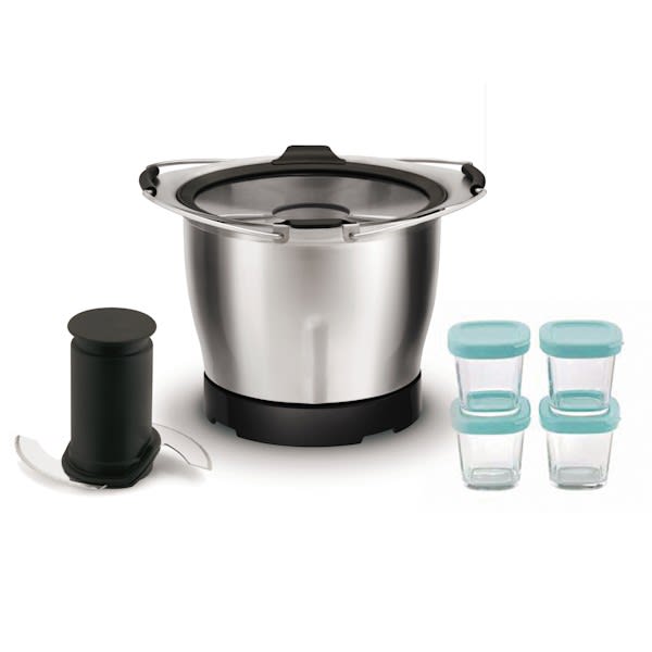 Mini bol 1,4l + couteau + petits pots grand format (1 / 2)