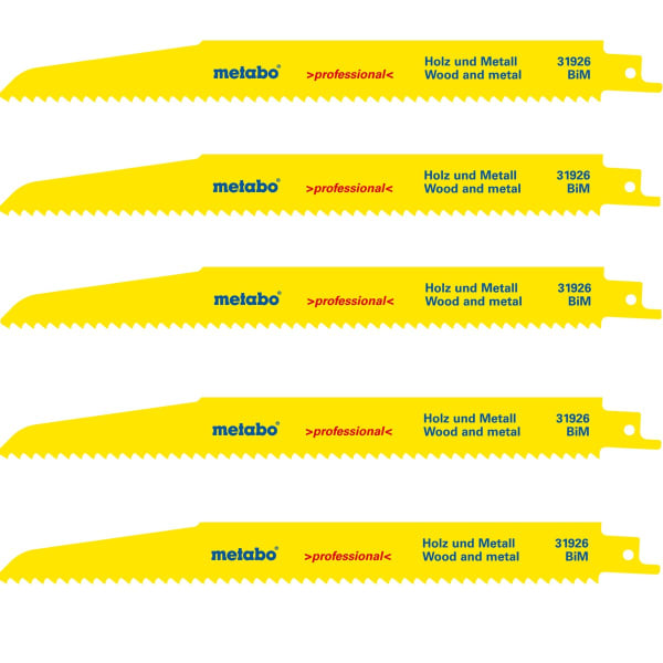 Lames scie sabre bois / metal par 5 grand format (1 / 3)