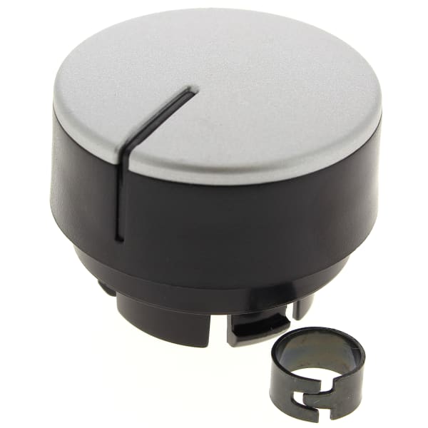 Bouton programmateur noir et gris grand format (1 / 2)