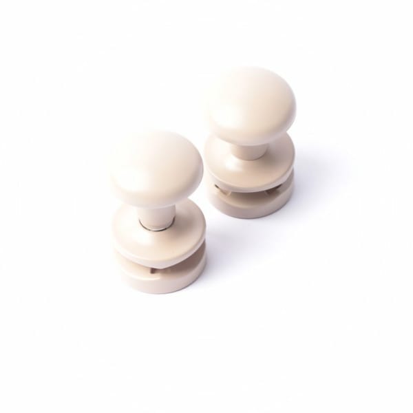 Patère x2 gris taupe, 094180 grand format (1 / 2)