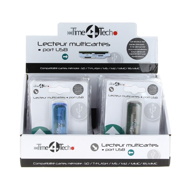 Lecteur cartes memoires multi-format usb grand format (4 / 4)