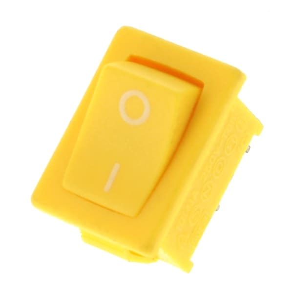 Interrupteur 2 cosses jaune grand format (1 / 2)