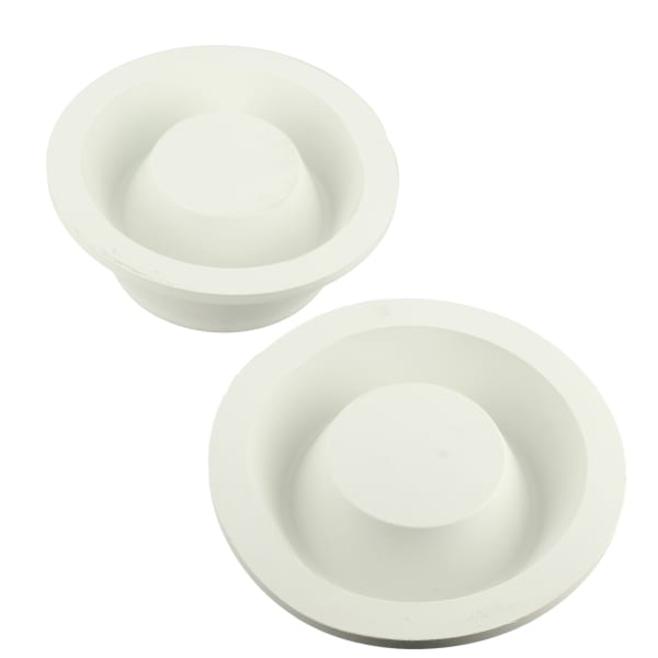 Tampons Blanc articulé par 2 pour échelle inclinée 43 ou droite 60 sans rotule 4401010501 grand format (3 / 6)
