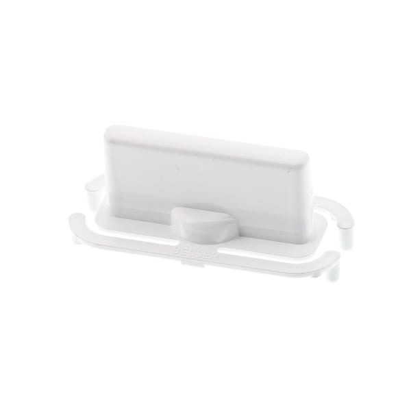 Bouton blanc rectangulaire Diamond 140110394016 grand format (2 / 2)