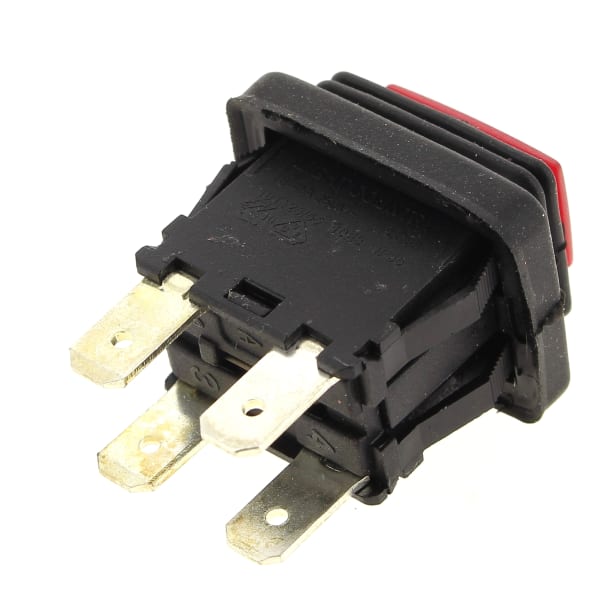 Interrupteur 4 cosses orange vapeur grand format (2 / 2)