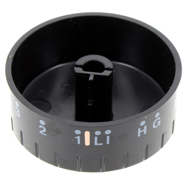 Bouton programmateur noir grand format (2 / 2)