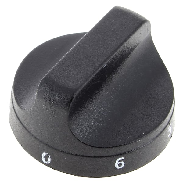 Bouton noir 0 a 6, 12h grand format (1 / 2)