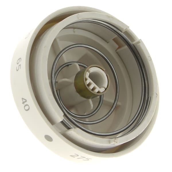 Bouton thermostat blanc grand format (2 / 2)