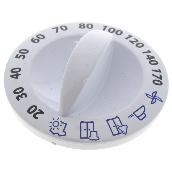 Bouton programmateur blanc grand format (1 / 2)