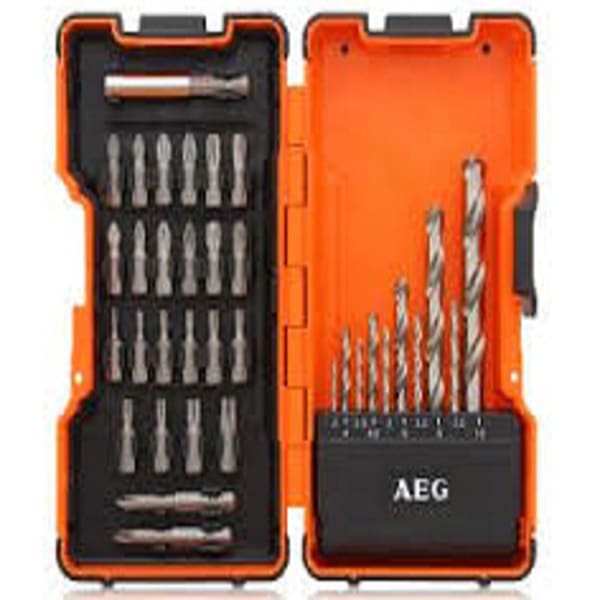 Coffret 35 pieces embouts + forets aeg grand format (1 / 1)