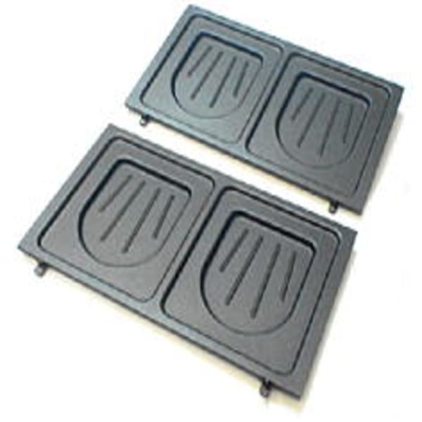 plaques 2 croque-triangle pour gaufrier - xa800212 TEFAL Pas Cher 