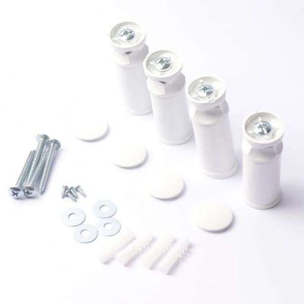 Kit support mural 4 points blanc, 098799 grand format (1 / 2)
