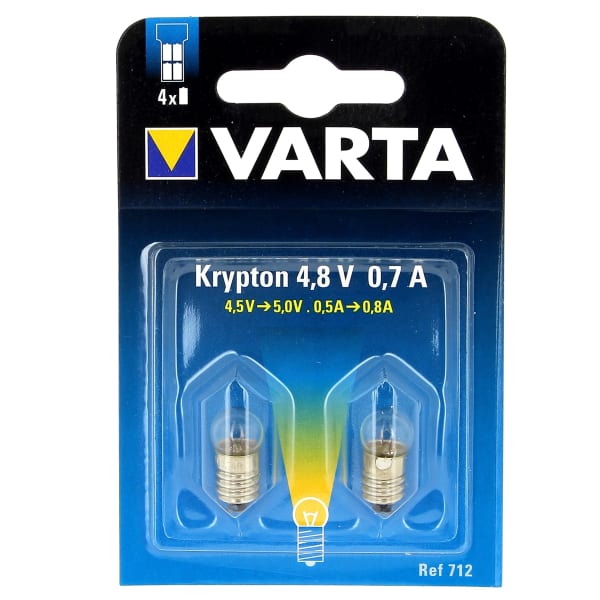 Ampoules 4,8v 0,7a par 2 v712 grand format (1 / 2)