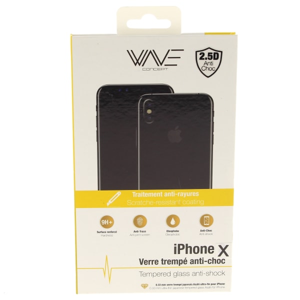 Film en verre trempe iphone x grand format (1 / 1)