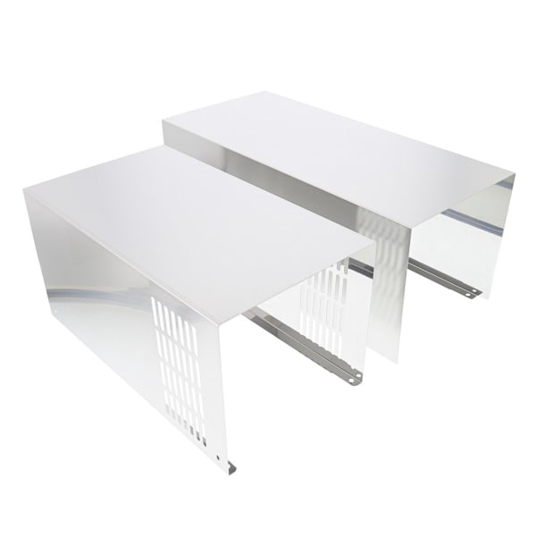 Cheminée complète acier satiné 80164106 grand format (1 / 2)